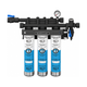 Hoshizaki H9320-53 triple 4HC-H ice machine water filter system with manifold and pressure gauge