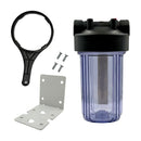 Aqua Prime 10" Clear Jumbo Filter Housing Kit with PRV - Filter Flair