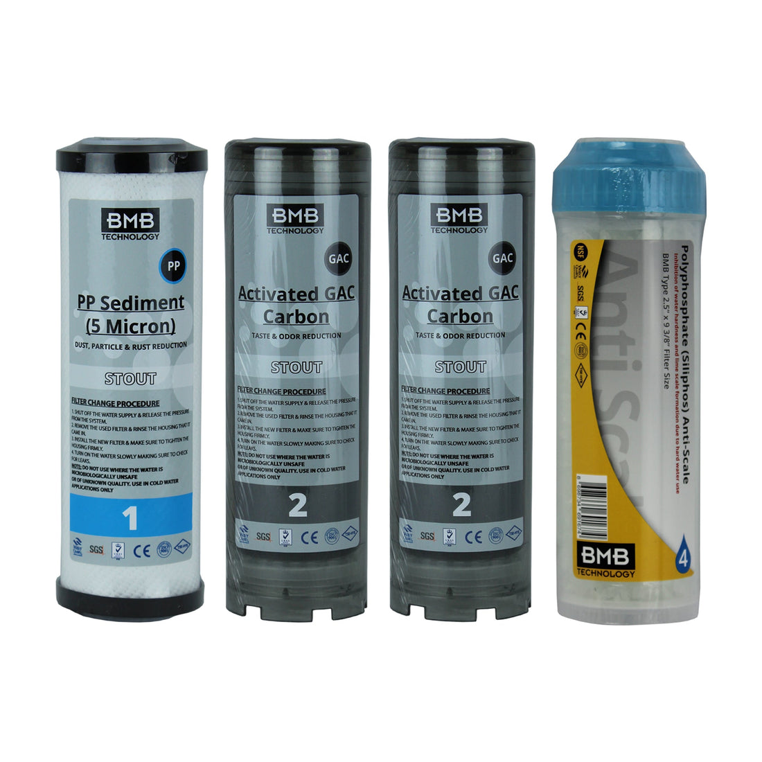 BMB - 1000 Hydra Filter System Replacement Filter Set - Filter Flair