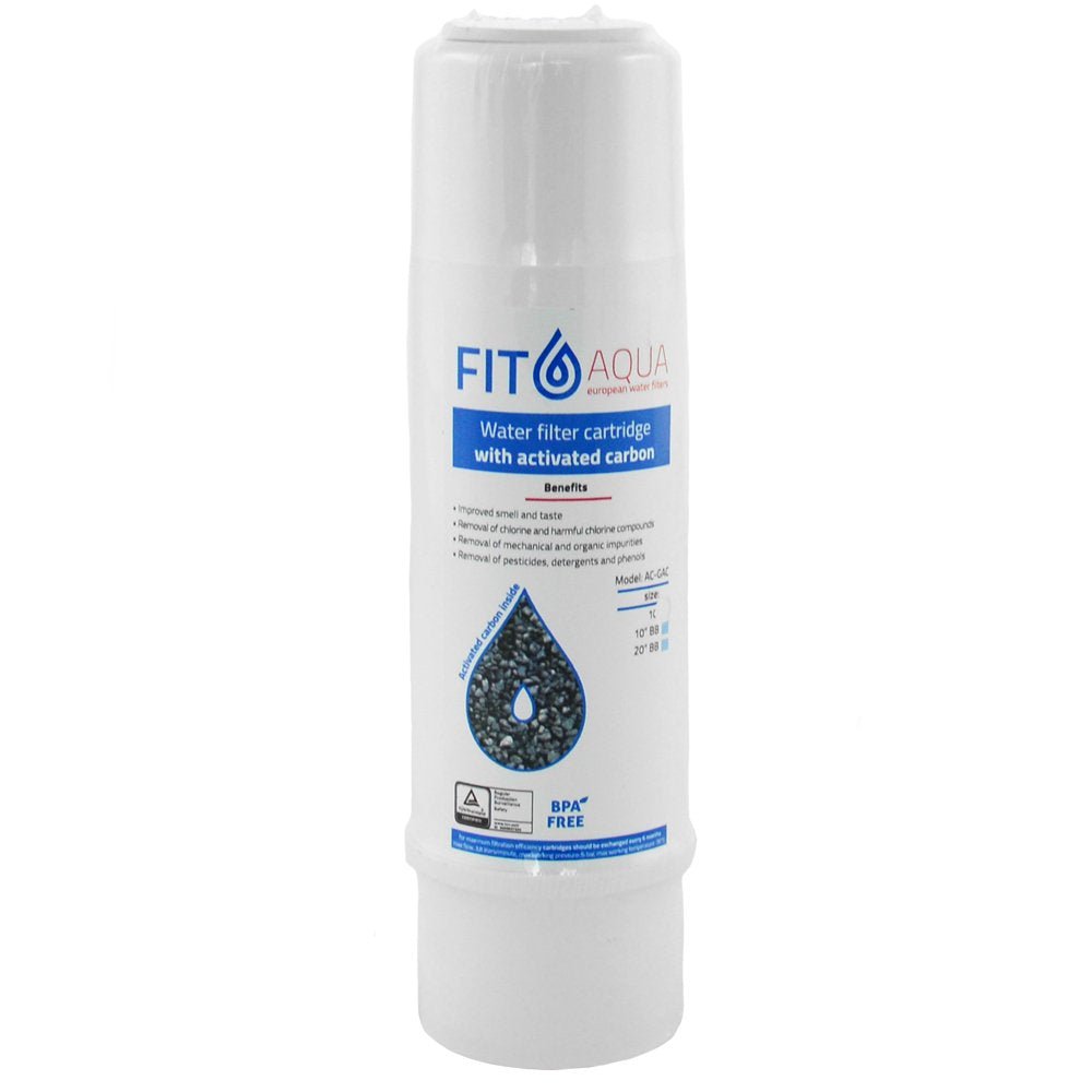 Fit Aqua Granular Activated Carbon Filter Cartridge - 10" x 2.5" - Filter Flair