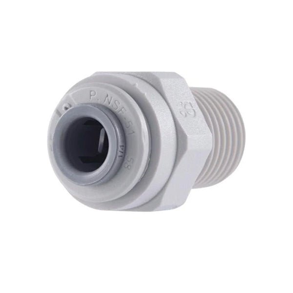 John Guest Male Adapter - 3/8" Male NPTF x 1/4" Push Fit - Filter Flair