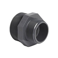 1" PVC Threaded Hex Nipple - BSP