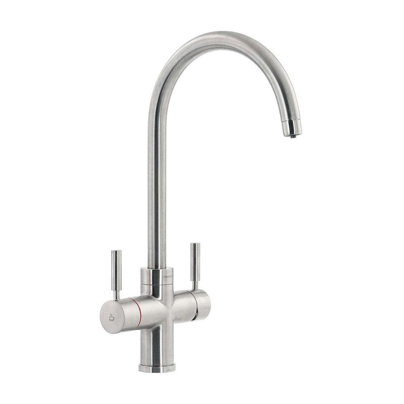 Abode PRONTEAU 3 IN 1 Boiling Water Tap - Prostream - Brushed Nickel - Filter Flair