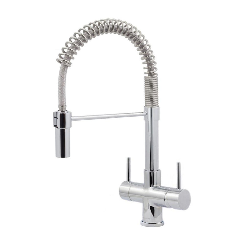 Acquapuro Milano 3 Way Filtered Water Tap in Chrome - Dual Lever - Filter Flair