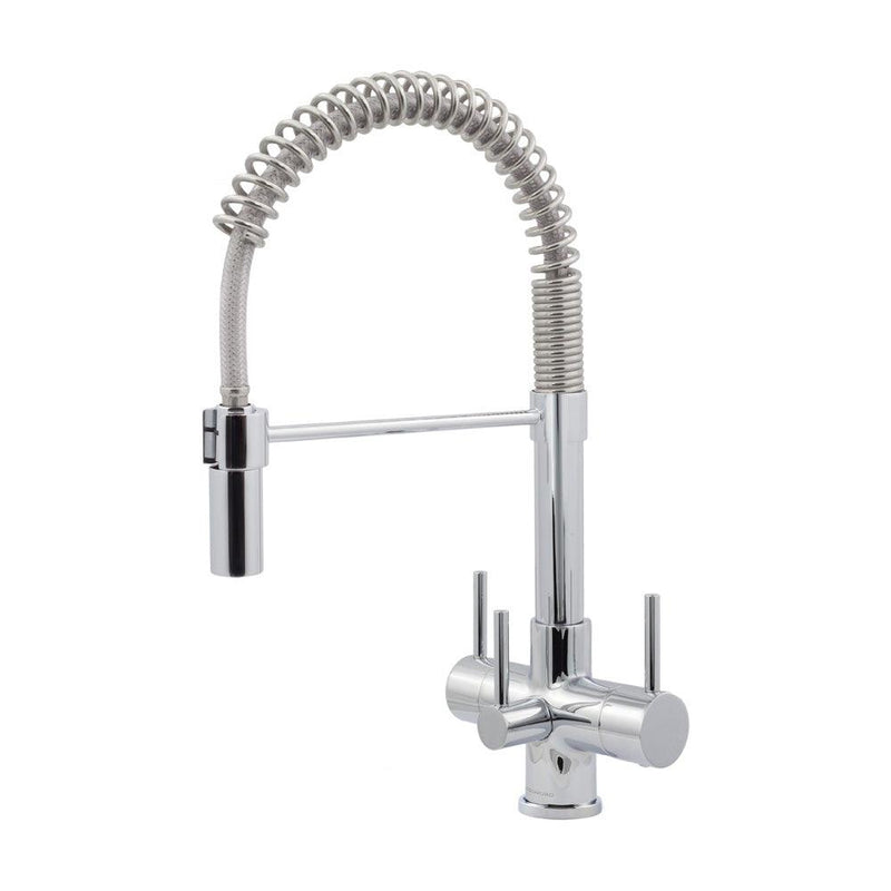 Acquapuro Milano 3 Way Filtered Water Tap in Chrome - Triple Lever - Filter Flair