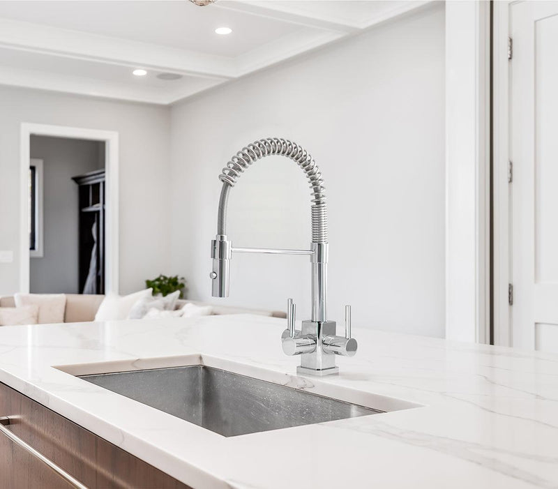 Acquapuro Milano SQ 3 Way Filtered Water Tap in Chrome - Filter Flair