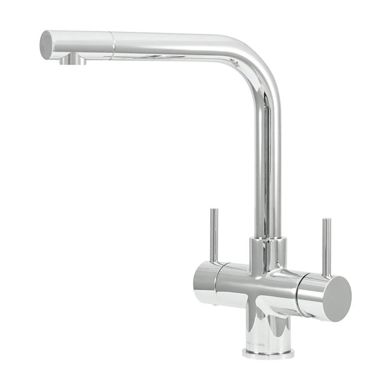 Acquapuro Sorrento 3 Way Filtered Water Tap in Chrome - Dual Lever - Filter Flair