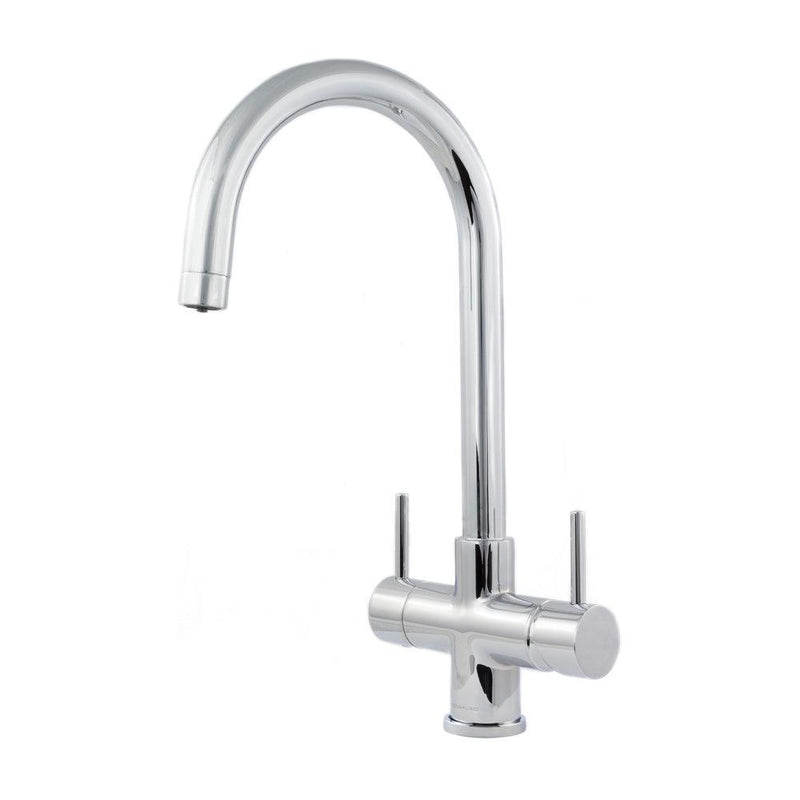 Acquapuro Verona 3 Way Filtered Water Tap in Chrome - Dual Lever - Filter Flair