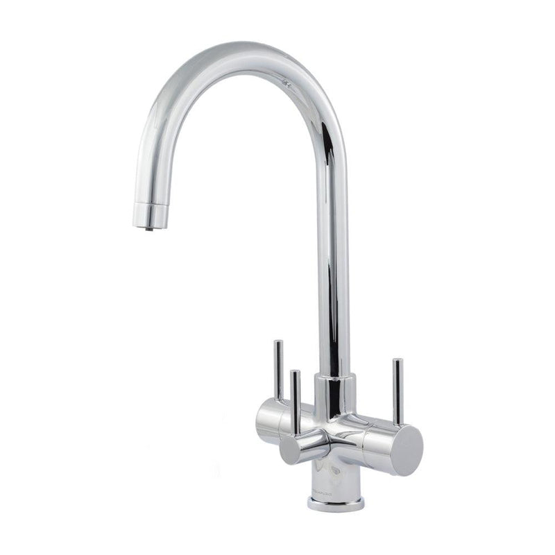 Acquapuro Verona 3 Way Filtered Water Tap in Chrome - Triple Lever - Filter Flair