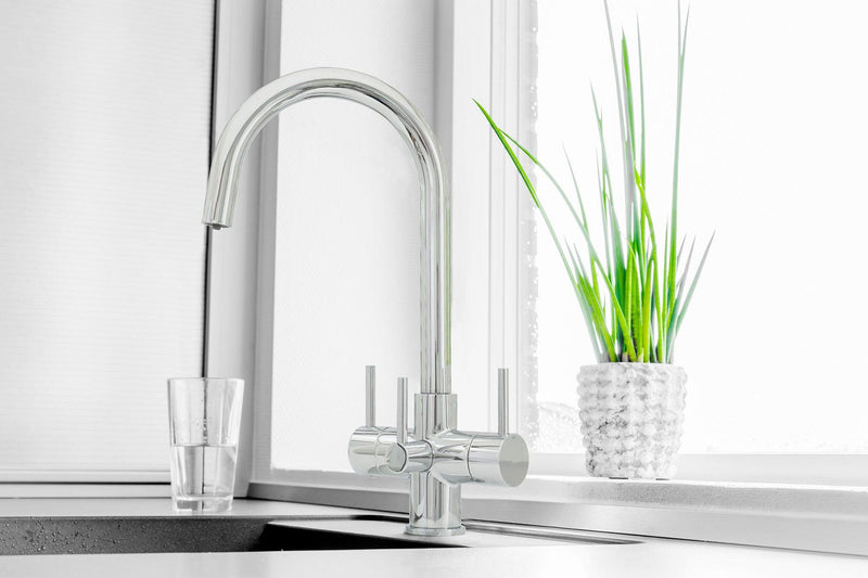 Acquapuro Verona 3 Way Filtered Water Tap in Chrome - Triple Lever - Filter Flair