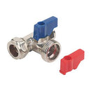 Compression Tee Valve Shut Off 15mm X 15mm X 3/4" - Filter Flair