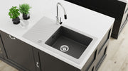 Deante Aster Swan Neck 3 Way Filtered Water Tap in Chrome & Black - Filter Flair