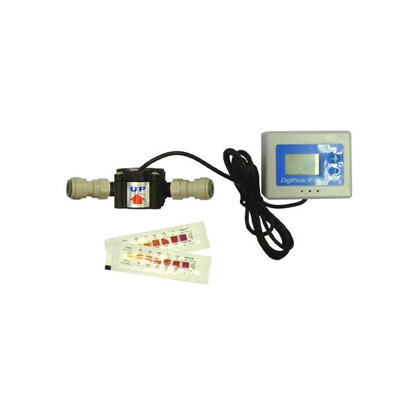 Digital Inline Water Flow Meter & Test Kit - 3/8" Push Fit 