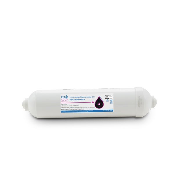 Fit Aqua Jumbo Inline Carbon Block Filter - 1/4" Push Fit - Filter Flair