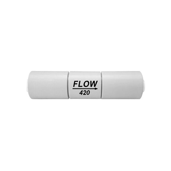 Flow Restrictor: 420 cc/min 1/4" Push-fit for Reverse Osmosis System (75GPD) - Filter Flair