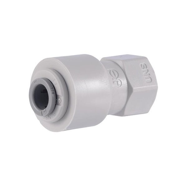 John Guest Female Adapter - 1/4" Push Fit x 7/16" - 24 UNS - Filter Flair