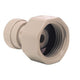 John Guest Female Adapter - 3/8" Push Fit x 1/2" BSP (Flat End) - Filter Flair