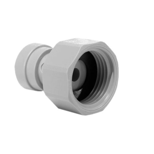 John Guest Female Connector - 1/2" Female BSP (Cone End) x 3/8" Push Fit - Filter Flair