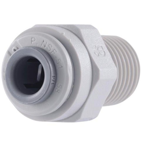 John Guest Male Adapter - 3/8" Male NPTF x 1/4" Push Fit - Filter Flair