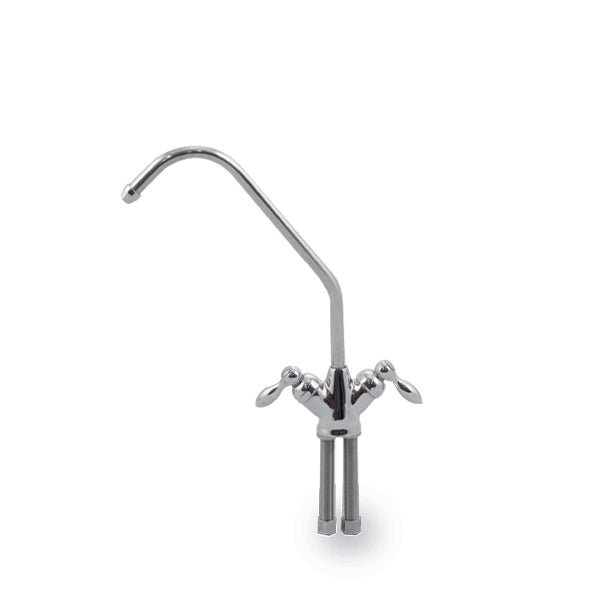 Long Reach Chrome Tap for Filter & RO Systems - Dual Lever - Filter Flair