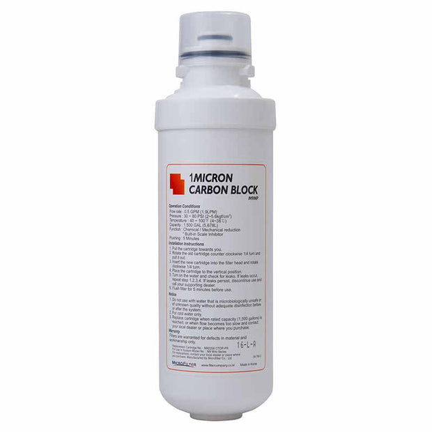 Microfilter M9MP 1 Micron Carbon Block Replacement Water Filter with Scale Inhibitor - Filter Flair