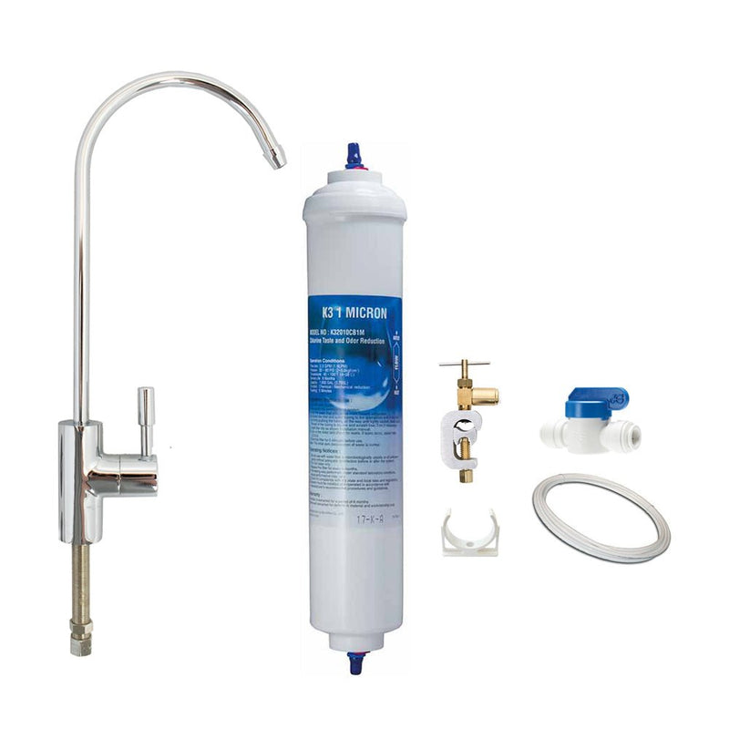 Under Sink Water Filter System with Swan Neck Tap - Filter Flair